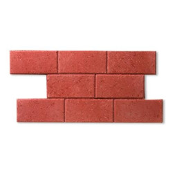 Palette 560 Pavés rouges en béton 22 x 11 x 5 cm (livraison à domicile)