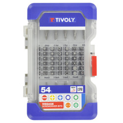 Mallette d'embouts de vissage 53 pièces – Kit complet | TIVOLY Mallette d'embouts de vissage 53 pièces – Kit complet | TIVOLY