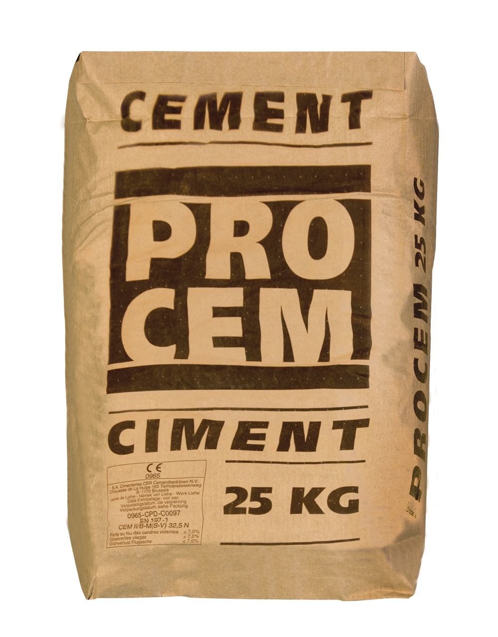 Palette 56 sacs Ciment CEM II/B-M (S-V) 32,5 N 25 kg Portland (livraison à  domicile)