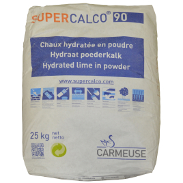 Palette 50 sacs Chaux hydratée SuperCalco 90 25 kg (livraison à domicile)