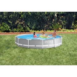 Piscine Frame tubulaire avec épurateur à cartouche Ø 366 x 76 cm INTEX Piscine Frame tubulaire avec épurateur à cartouche Ø 366 x 76 cm INTEX