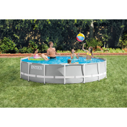 Piscine Frame tubulaire avec épurateur à cartouche Ø 457 x 107 cm INTEX Piscine Frame tubulaire avec épurateur à cartouche Ø 457 x 107 cm INTEX