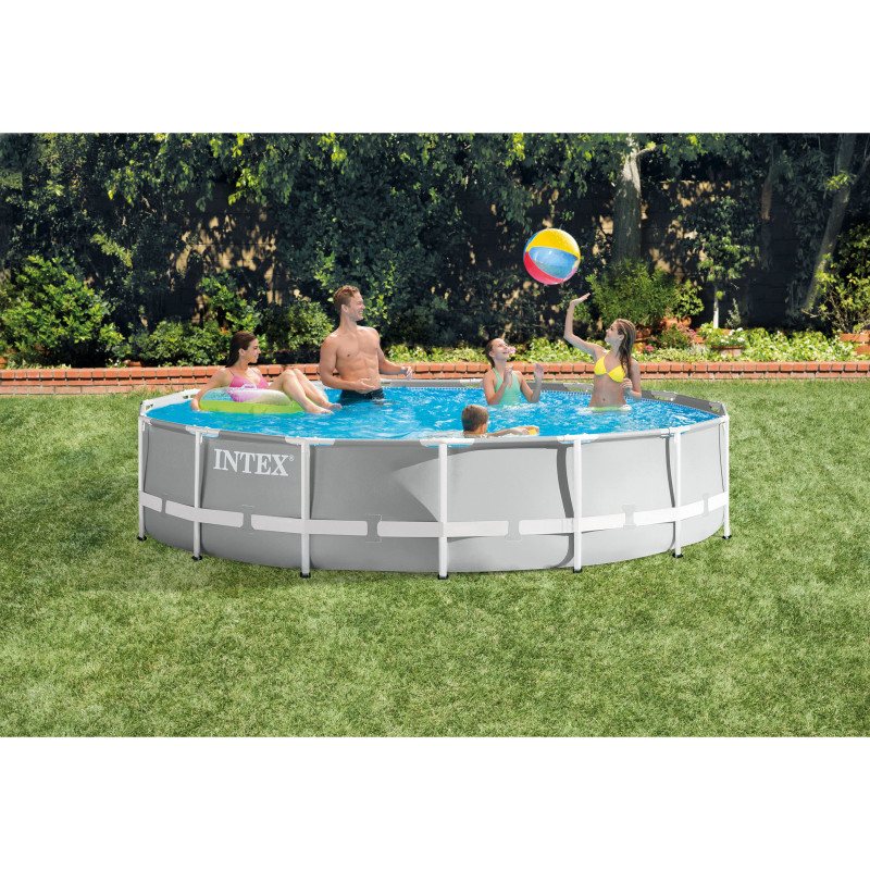 Piscine Frame tubulaire avec épurateur à cartouche Ø 457 x 107 cm INTEX Piscine Frame tubulaire avec épurateur à cartouche Ø 457 x 107 cm INTEX