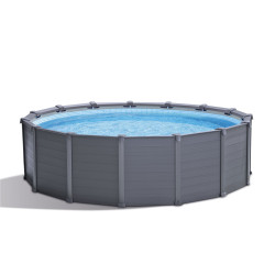 Piscine Graphite avec filtre à sable Ø 4,78 x 1,24 m INTEX