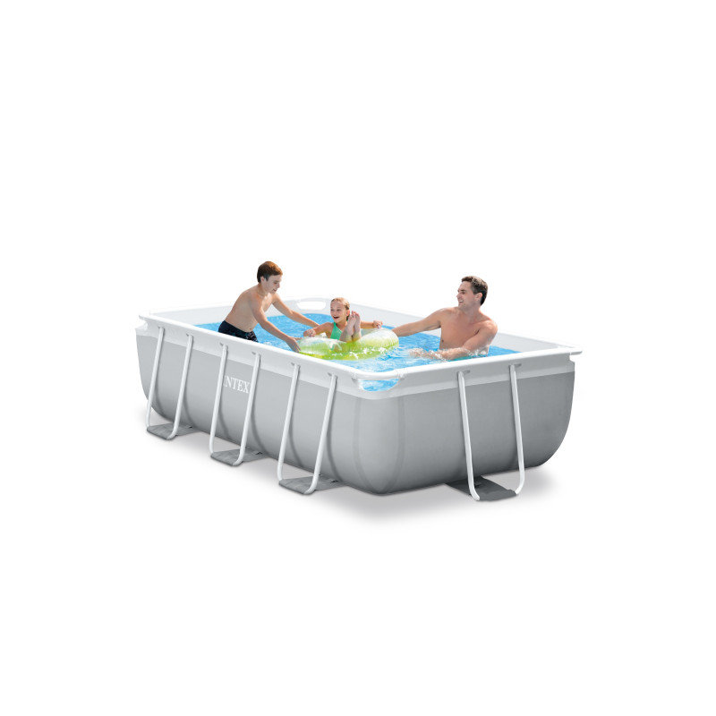 Piscine tubulaire rectangulaire avec épurateur à cartouche 300 x 175 x 80 cm INTEX Piscine tubulaire rectangulaire avec épurateur à cartouche 300 x 175 x 80 cm INTEX