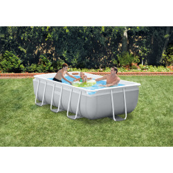 Piscine tubulaire rectangulaire avec épurateur à cartouche 300 x 175 x 80 cm INTEX Piscine tubulaire rectangulaire avec épurateur à cartouche 300 x 175 x 80 cm INTEX