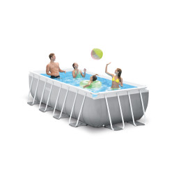 Piscine tubulaire rectangulaire avec épurateur à cartouche 400 x 200 x 100 cm INTEX