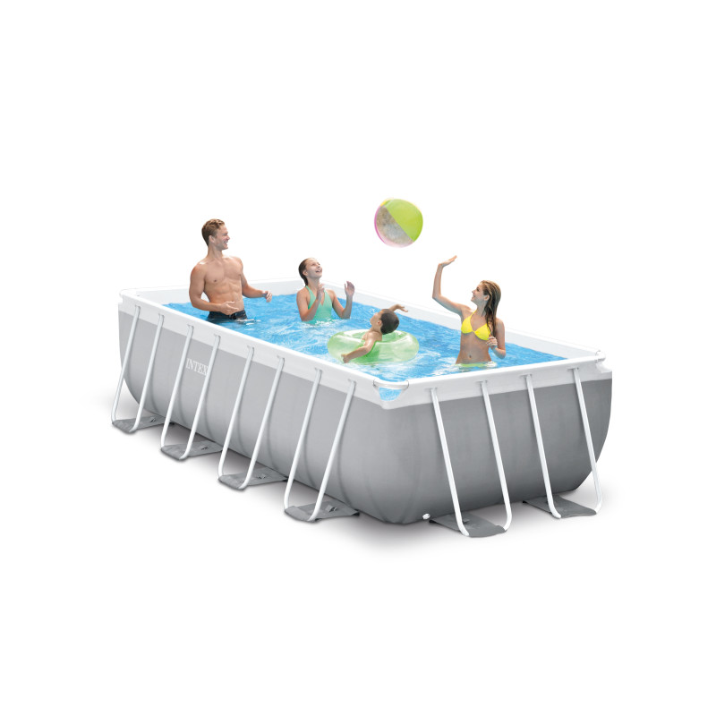 Piscine tubulaire rectangulaire avec épurateur à cartouche 400 x 200 x 100 cm INTEX