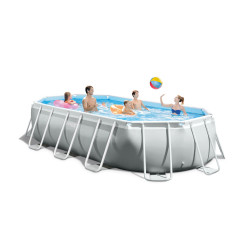 Piscine Frame avec épurateur à cartouche ovale 503 x 274 x 122 cm INTEX Piscine Frame avec épurateur à cartouche ovale 503 x 274 x 122 cm INTEX