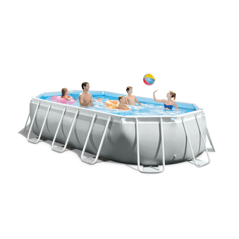 Piscine Frame avec épurateur à cartouche ovale 503 x 274 x 122 cm INTEX Piscine Frame avec épurateur à cartouche ovale 503 x 274 x 122 cm INTEX