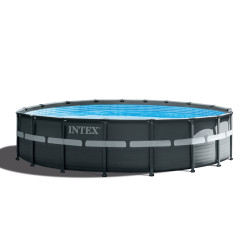 Piscine Ultra Frame avec filtre à sable Ø 5,49 x 1,32 m INTEX