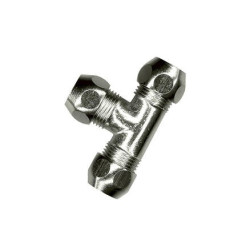 Té 10x10x10mm chromé SANINSTAL – Raccordement Fiable | SANINSTAL