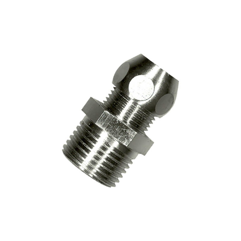 Raccord coude M 3/8" x Ø 10 mm chromé SANINSTAL