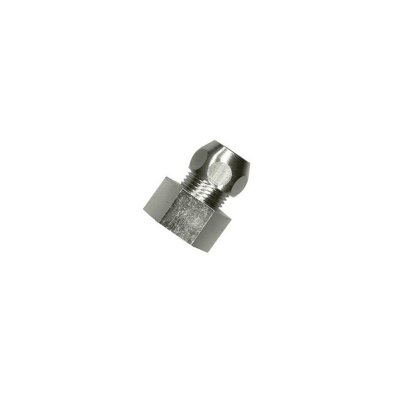 Raccord droit F 3/8" x Ø 10 mm chromé SANINSTAL