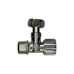 Robinet de chasse chromé SANINSTAL M 1/2 x F 1/2 – Raccordement fiable | SANINSTAL