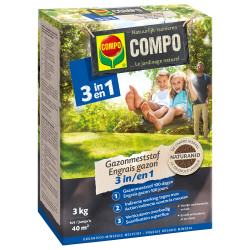 Engrais Gazon 3-en-1 COMPO 3kg – Pelouse Parfaite | COMPO