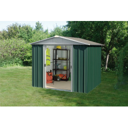 Abri de jardin métal vert 2,42 x 2,17 x 1,93 m | YARDMASTER Abri de jardin métal vert 2,42 x 2,17 x 1,93 m | YARDMASTER
