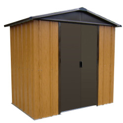 Abri de jardin métal aspect bois 3x2m | YARDMASTER