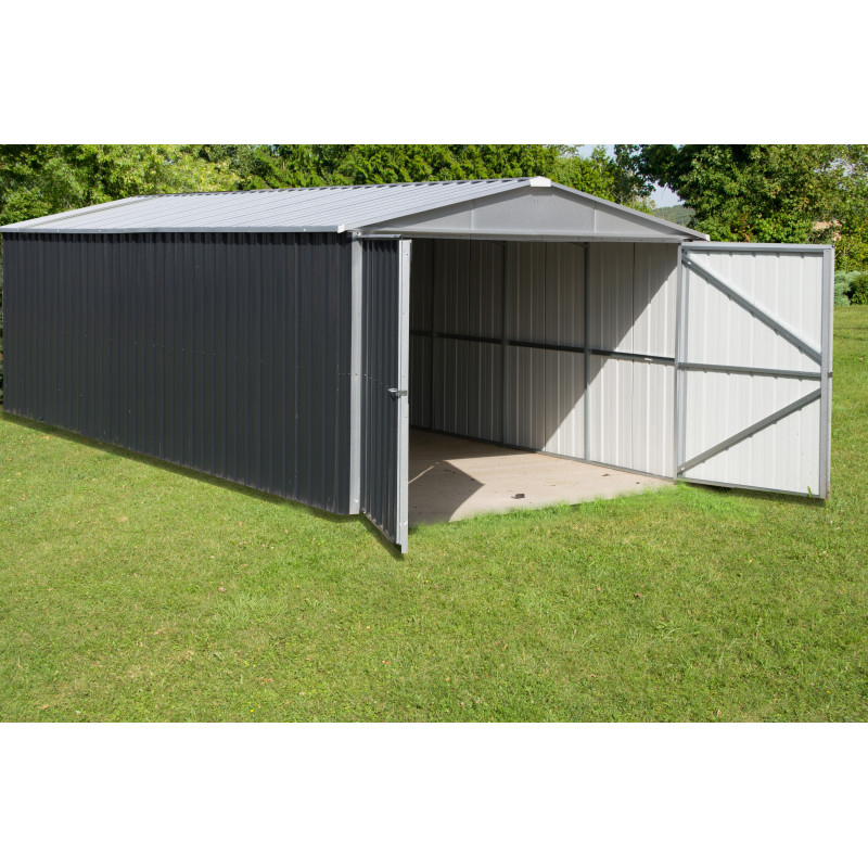 Garage en métal 2,97 x 6,42 x 2,21 m – Abri Voiture | YARDMASTER