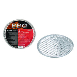 Barquette alu perforée Ø 35cm (3 pcs) – Cuisson Facile

