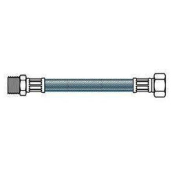 Raccord flexible M 1/2" x F 1/2" 80 cm SANINSTAL