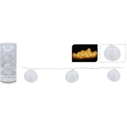 Guirlande de lampions 20 LED – Éclairage féerique extérieur