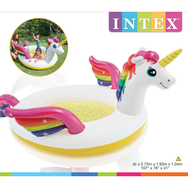 Piscine licorne magique 272 x 193 x 104 cm INTEX Piscine licorne magique 272 x 193 x 104 cm INTEX