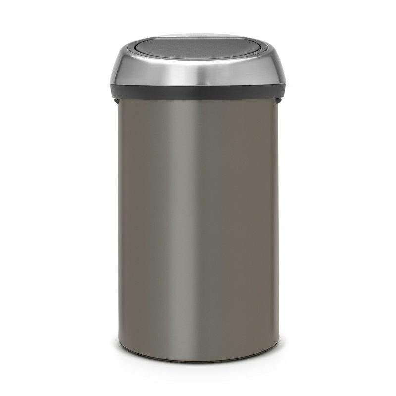 Poubelle Touch Bin platine 60 L BRABANTIA