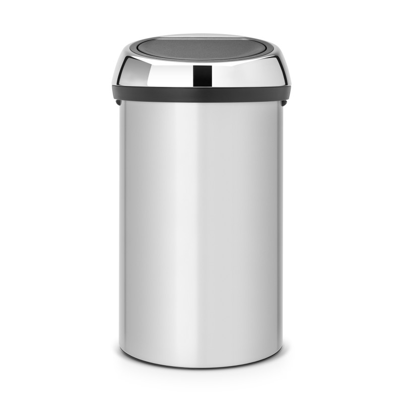 Poubelle Touch Bin 60 L argent mat BRABANTIA