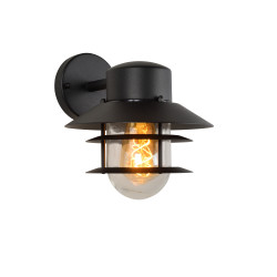 Applique extérieure Zico noire – Éclairage durable | LUCIDE