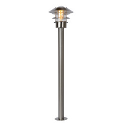 Poteau extérieur Zico Chrome – Éclairage Design | LUCIDE