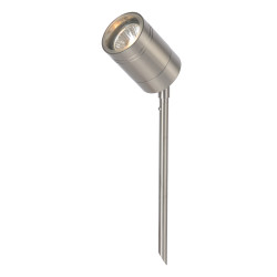 Spot LED à planter Arne Chrome – Éclairage extérieur | LUCIDE