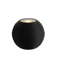Applique LED Extérieure Ayo Noire – Éclairage Puissant | LUCIDE