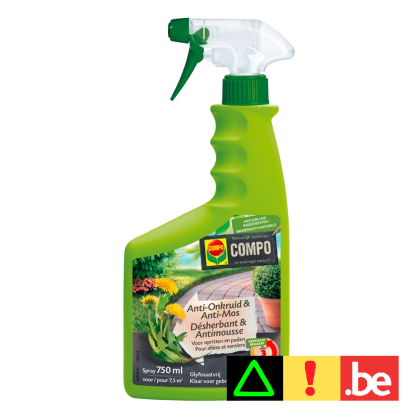 Herbicide et anti-mousse pour allées et sentiers 750 ml COMPO