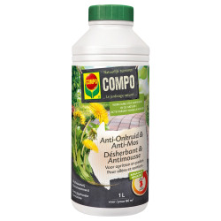 COMPO Herbicide et anti-mousse naturel pour allées 1 L | COMPO