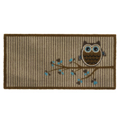 Paillasson Hibou Élégance 40x80cm – Déco & Pratique


