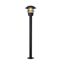 Poteau extérieur chromé Zico E27 60 W LUCIDE