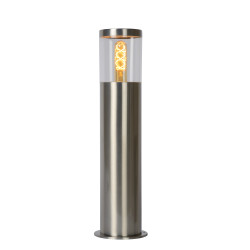 Borne extérieure chromée Fedor E27 40 W dimmable LUCIDE