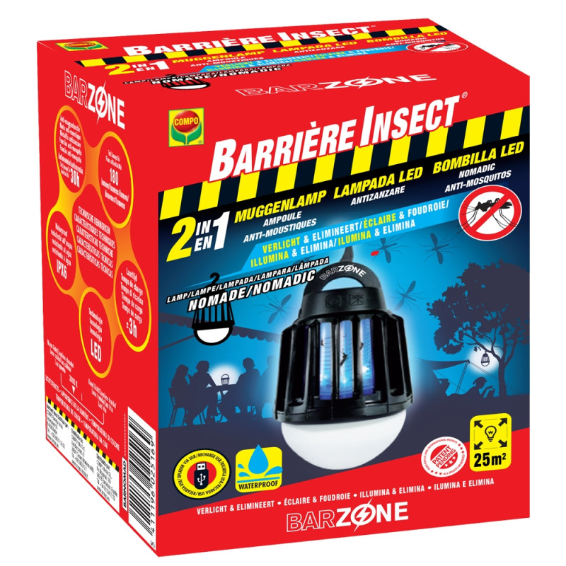 Ampoule anti-moustiques Nomade Barrière Insect COMPO