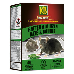 Boîte de graines anti-souris et anti-rats Home Defense KB | KB HOME DEFENSE