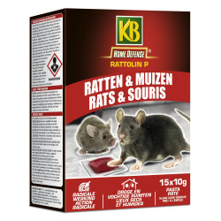 Pâte anti-souris et rats Home Defense 0,15 kg KB | KB HOME DEFENSE