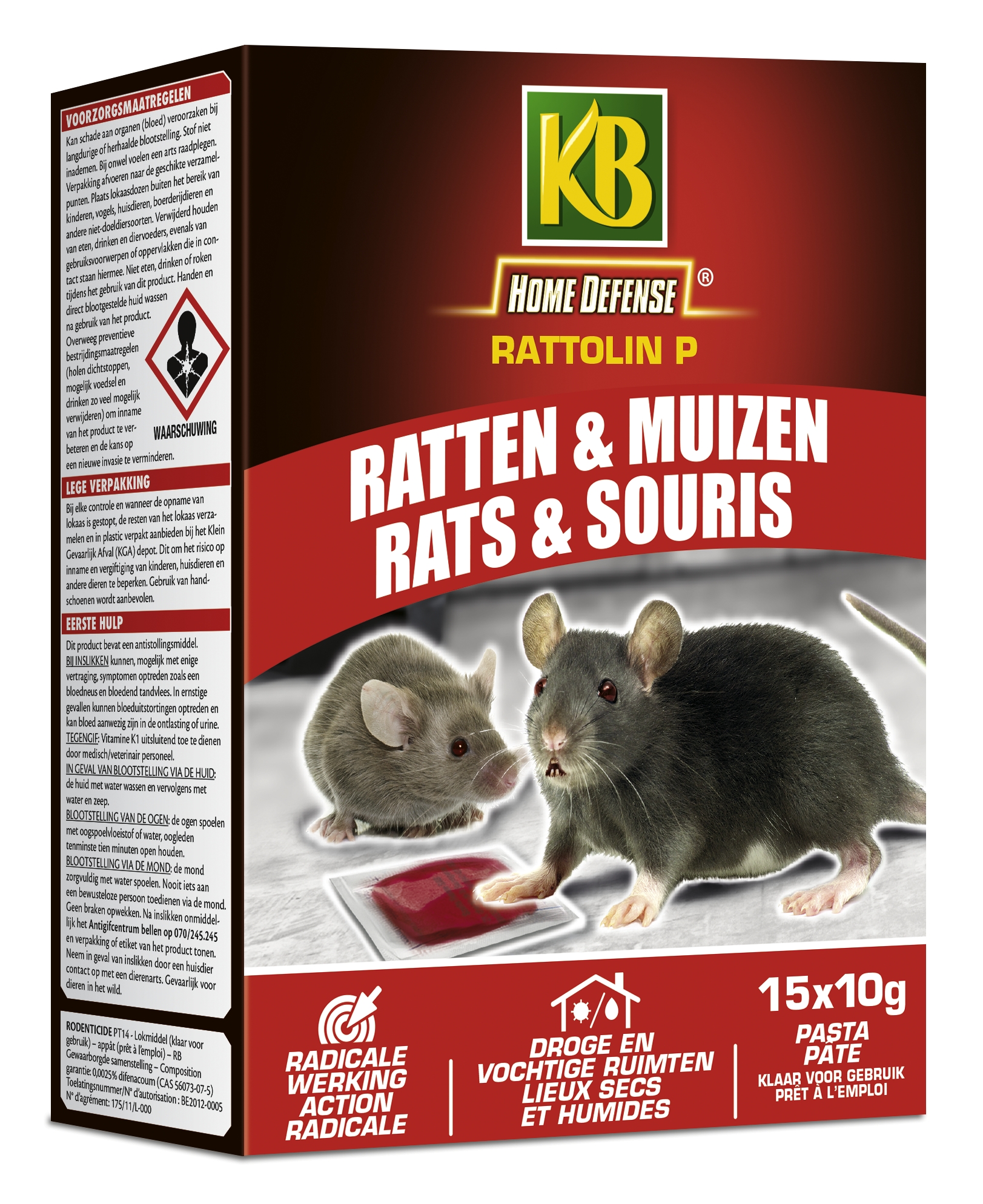 Rodi-Kill pâte anti-souris & anti-rats 150g