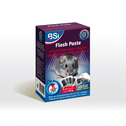 Pâte anti-souris et anti-rats Flash Paste 4 pièces BSI
