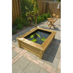 Cadre de bassin en bois Quadro Wood II UBBINK