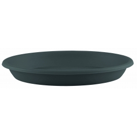 Soucoupe ronde anthracite Ø 14 cm