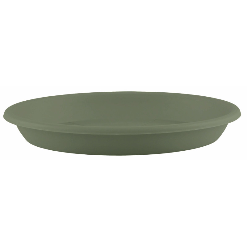 Soucoupe ronde verte grise Ø 18 cm