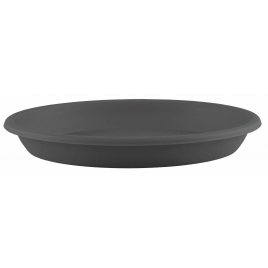 Soucoupe ronde anthracite Ø 24 cm
