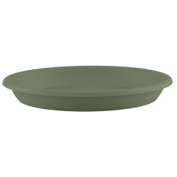 Soucoupe ronde verte grise Ø 26 cm