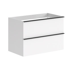 Meuble suspendu Santiago 80cm – Blanc brillant | ALLIBERT