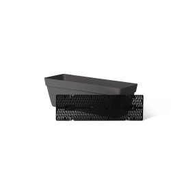 Balconnière Happy anthracite – arrosage facile 50 cm | GARDEN ID
